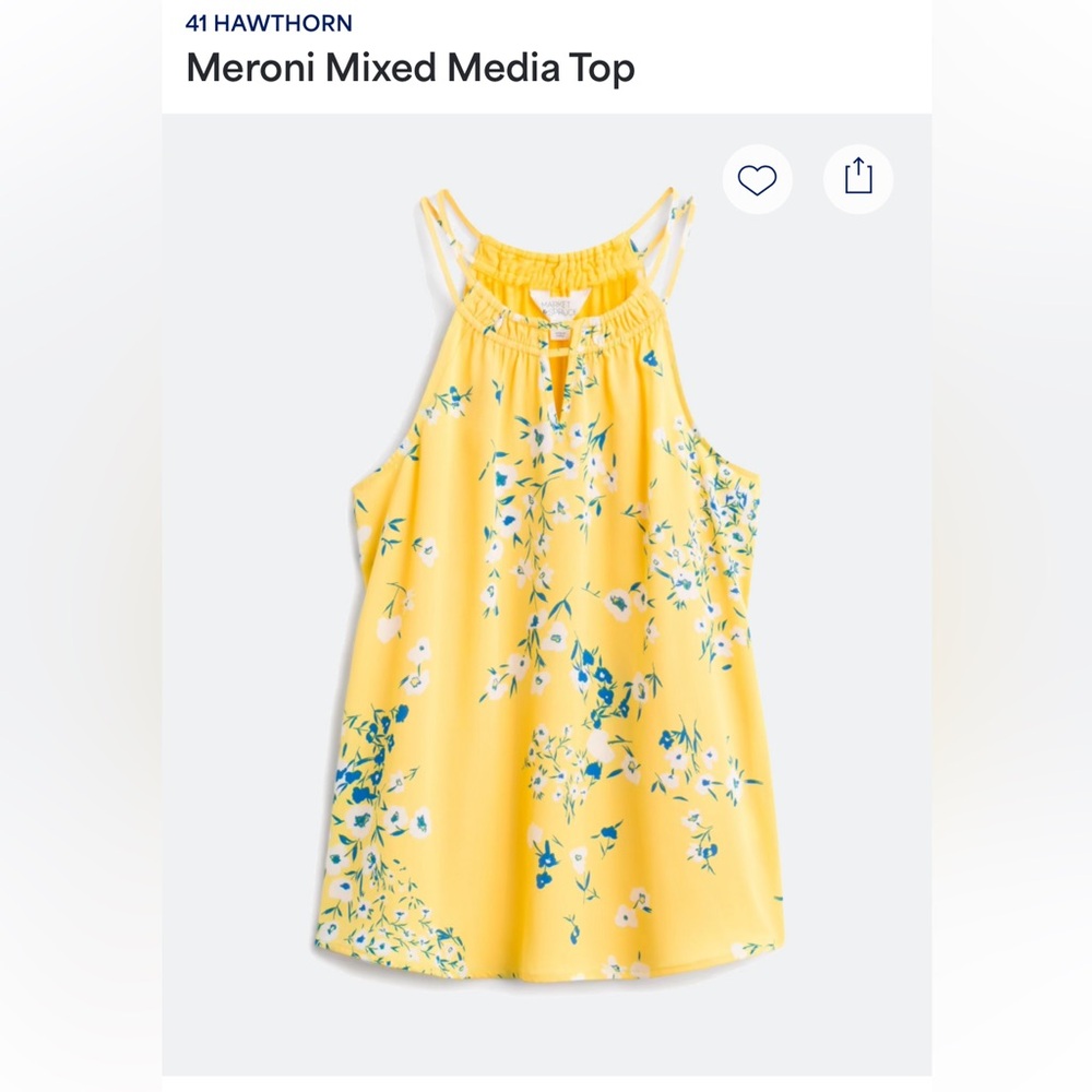 Meroni Mixed Media Halter Top